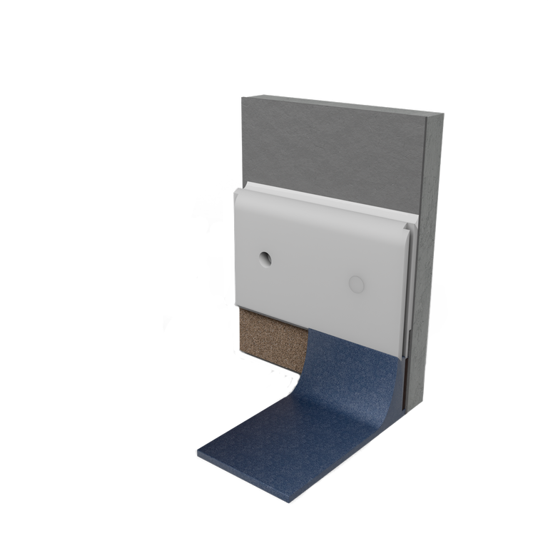 Kunststof stootplint gecombineerd met holplint 3D model